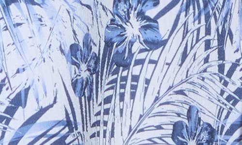 GREG NORMAN GREG NORMAN HIBISCUS PRINT SHORT SLEEVE SEERSUCKER BUTTON-UP SHIRT 