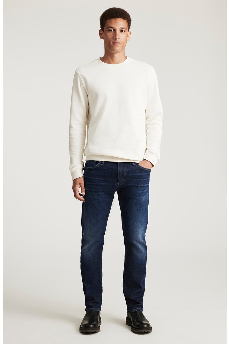 Crewneck Cotton Sweatshirt, Alternate, color, ANTIQUE WHITE