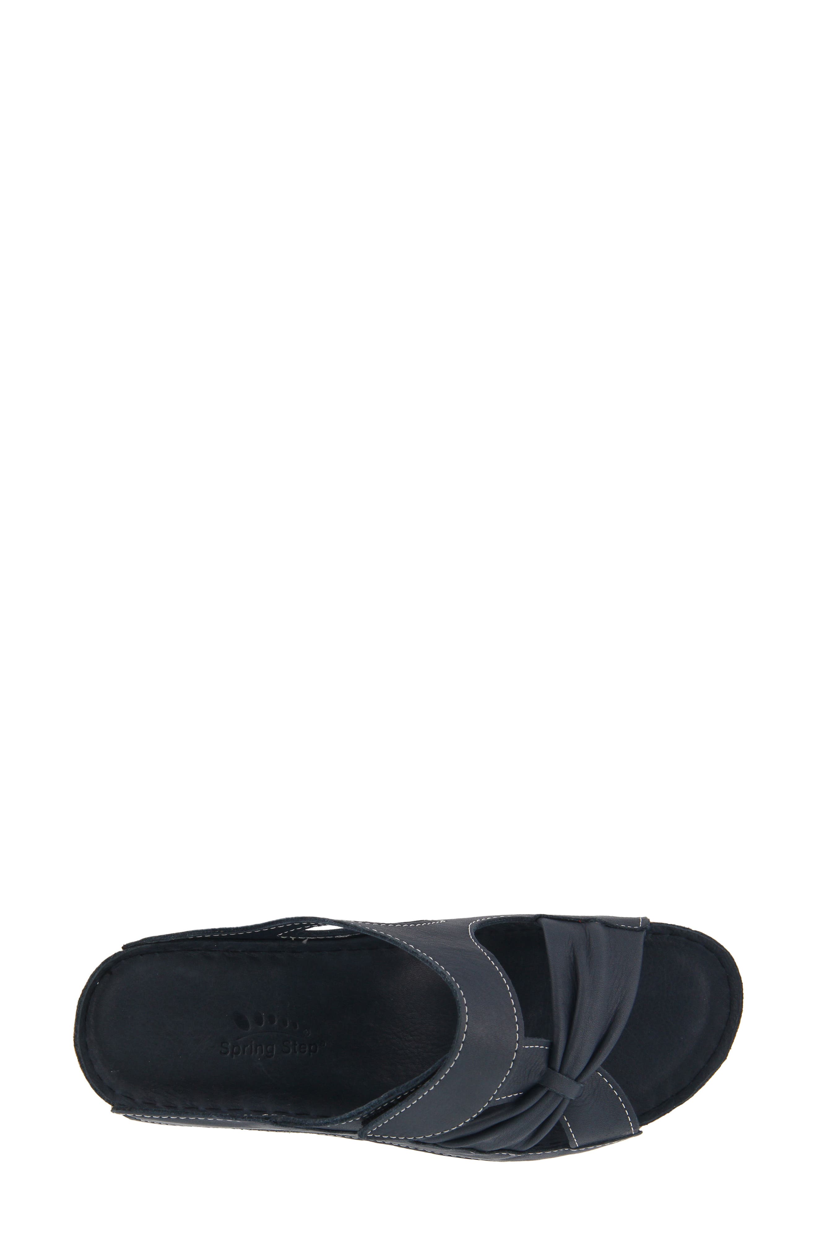 Gretta Sandal, Alternate, color, NAVY LEATHER
