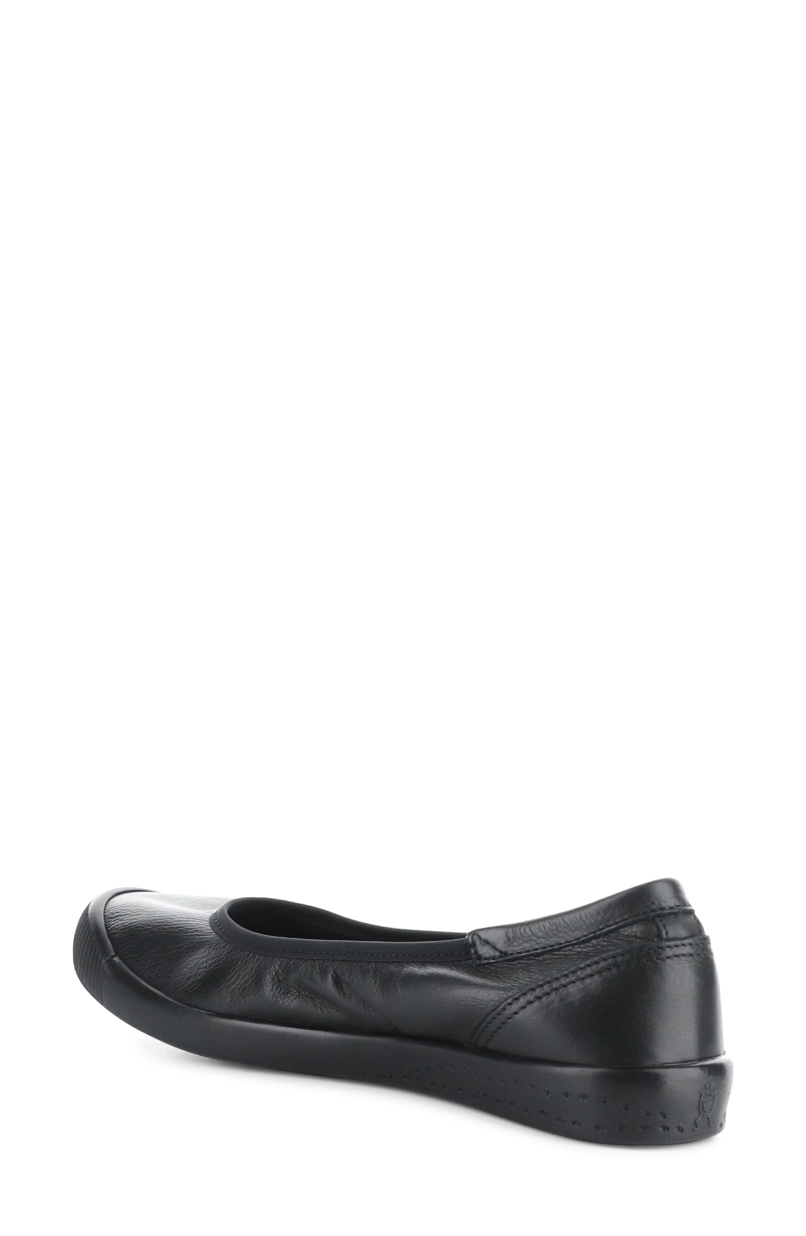 Softinos by Fly London Ilme Ballet Flat, Alternate, color, Black Smooth