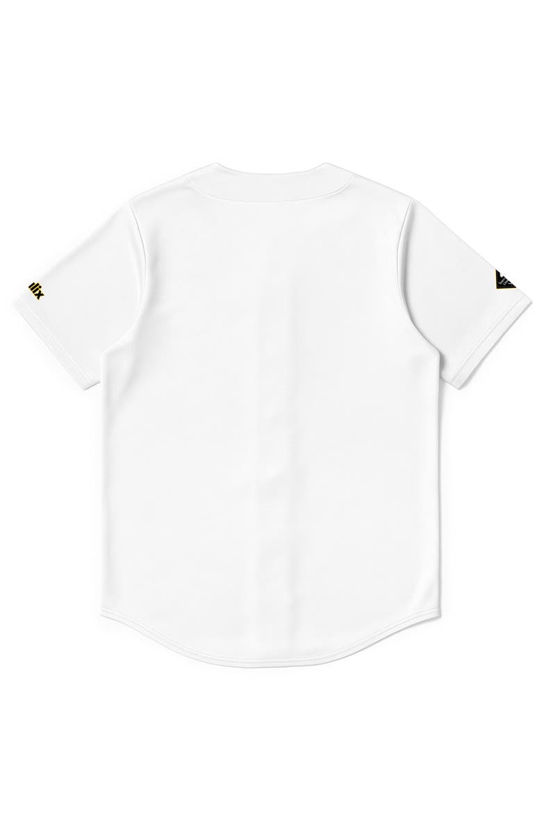 Dalix Ghost Baseball Jersey Varsity Shirt, Alternate, color, White