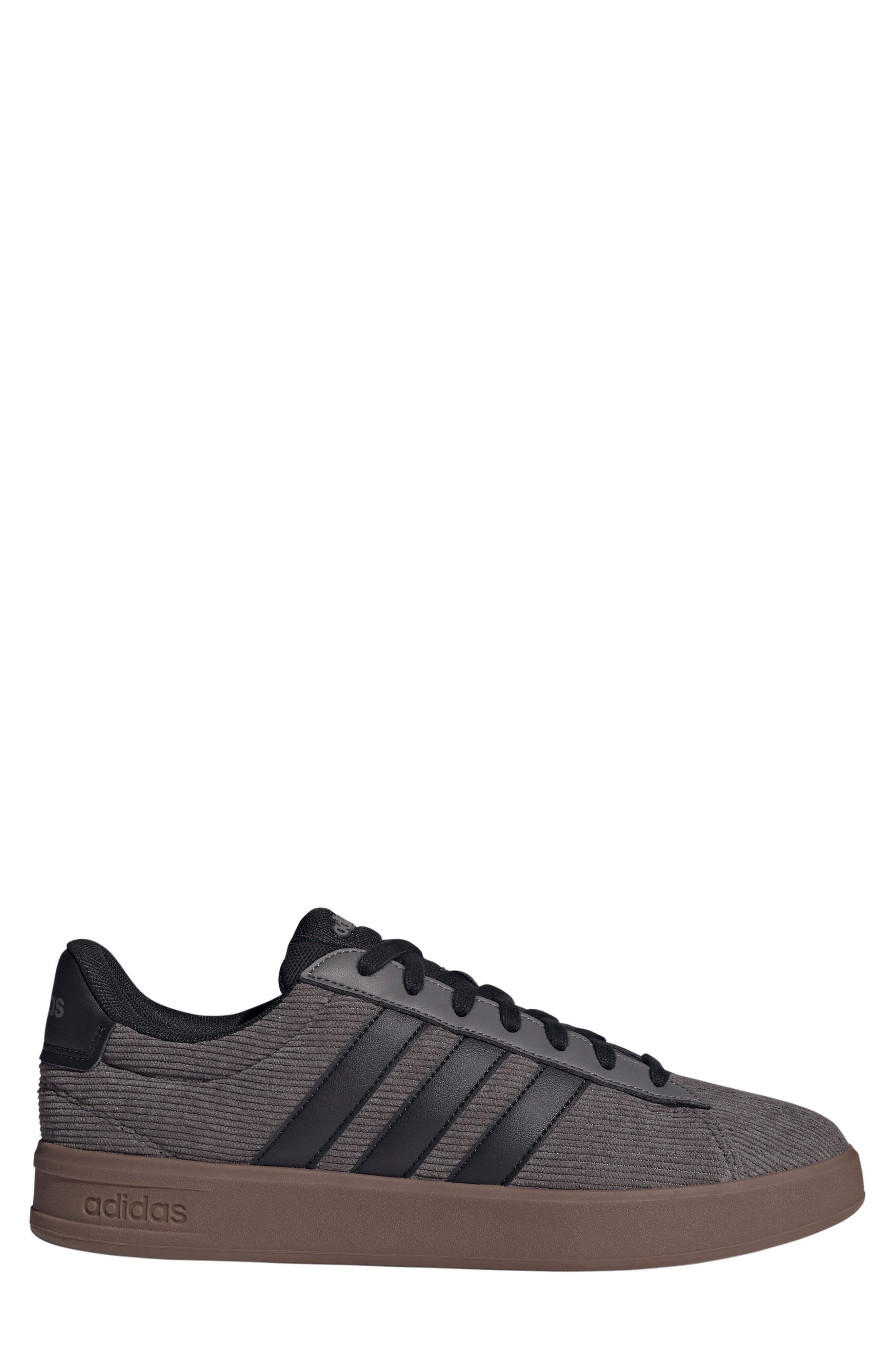 adidas Grand Court 3.0 Sneaker, Alternate, color, Charcoal/ Core Black/ Gum