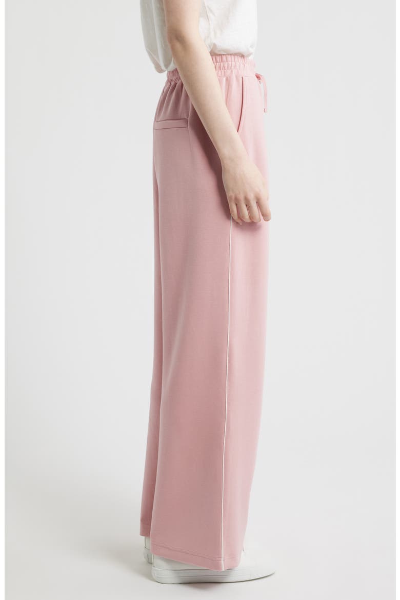 Piped Drawstring Waist Knit Pants, Alternate, color, BLUSH