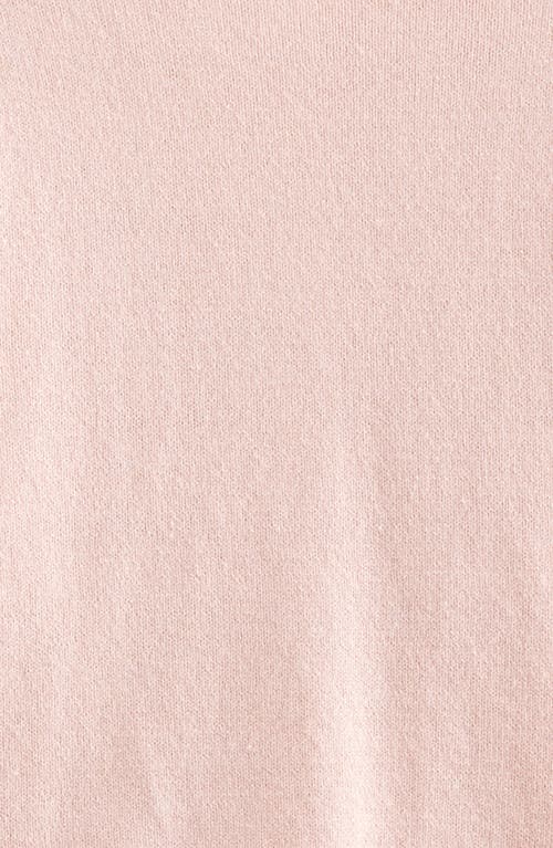 Nordstrom Pointelle Heart Cardigan & Sweater Pants Set In Pink
