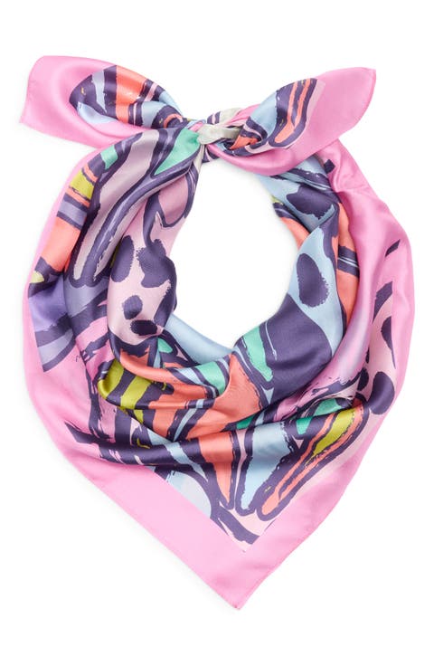 Butterflies Silk Twill Square Scarf