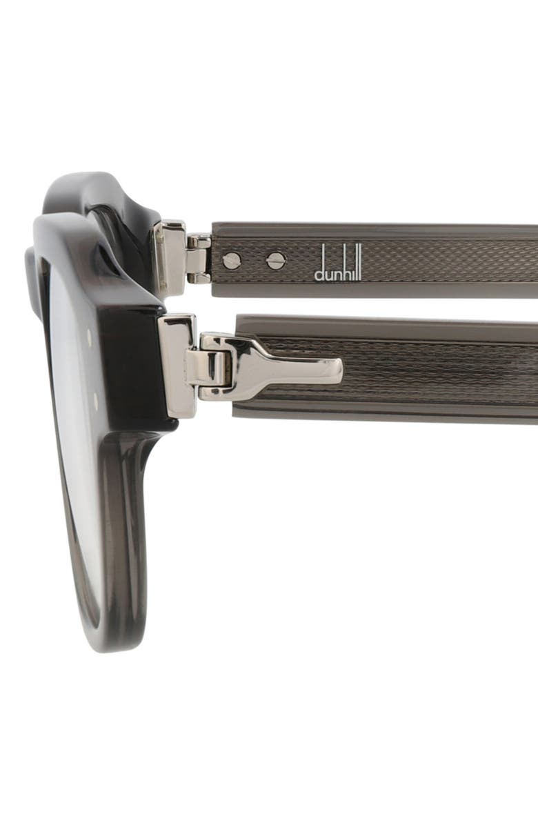 Dunhill 49mm Oval Optical Glasses, Alternate, color, Grey Grey Transparent