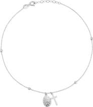 Ember Fine Jewelry Religious Charm 14k Gold Anklet