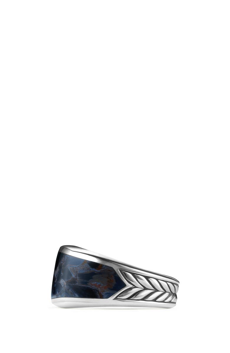 David Yurman Stone Narrow Three-Sided Ring with Pietersite, Alternate, color, Pietersite