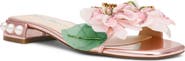 Betsey Johnson Rosia Beaded Flower Sandal