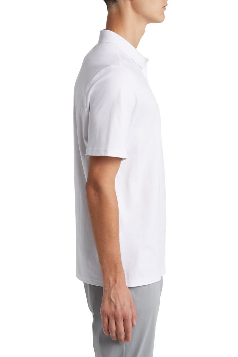 Pima Cotton Polo, Alternate, color, WHITE