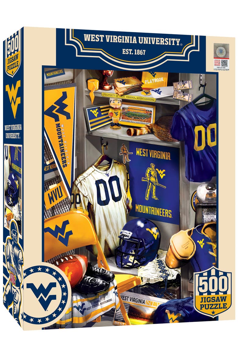 West Virginia Locker Room 500pc Puzzle, Main, color, Multicolor