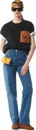 MCM Monogram Jeans in Denim Jacquard
