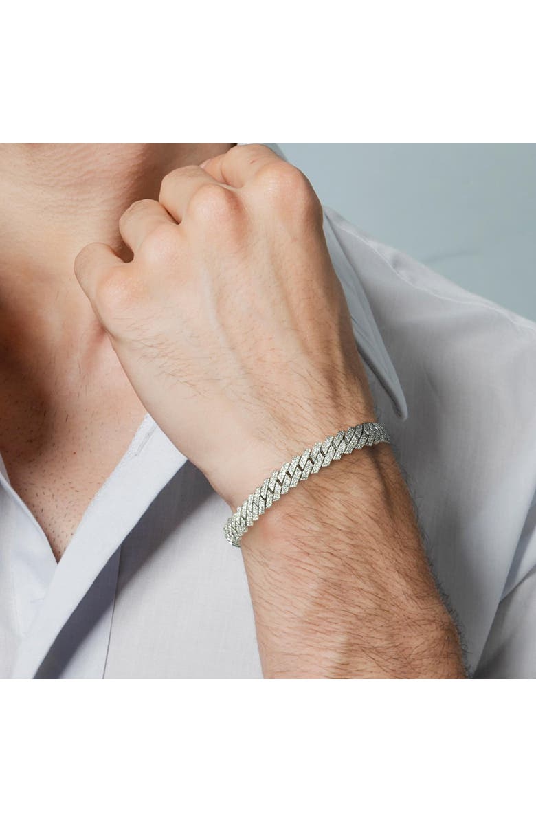 LuvMyJewelry Diamond Link Cuban Bracelet in 10K Gold - 4.7 to 5.4ct., Alternate, color, 14K Rose Gold