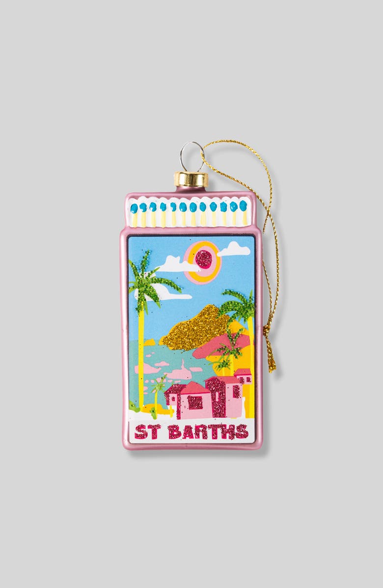 Furbish Matchbook Ornament - St. Barths, Main, color, Pink