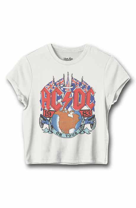 Junk Food AC/DC 1983 On Tour Graphic T-Shirt