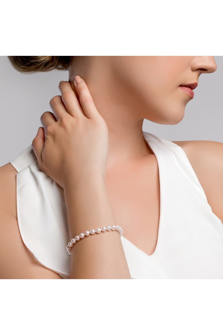 Akoya Pearl Bracelet 5.5-6mm, Alternate, color, White Pearl