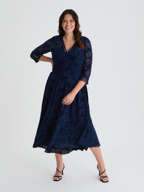 Katherine Vintage Long Midi Dress
