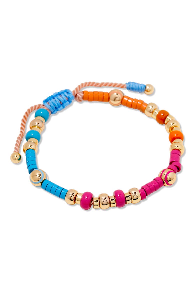 Cove Beaded Bracelet, Alternate, color, GOLD/ MULTI