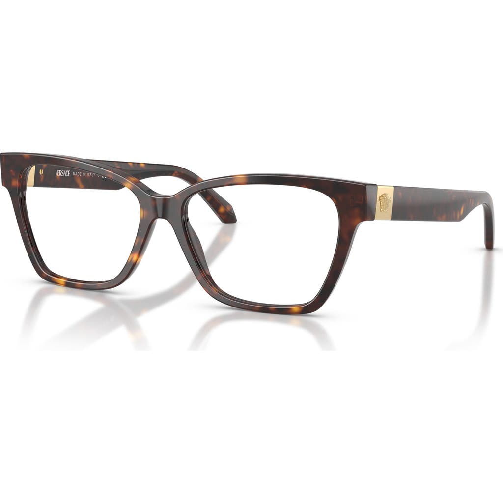 Versace 53mm Cat Eye Optical Glasses In Multi