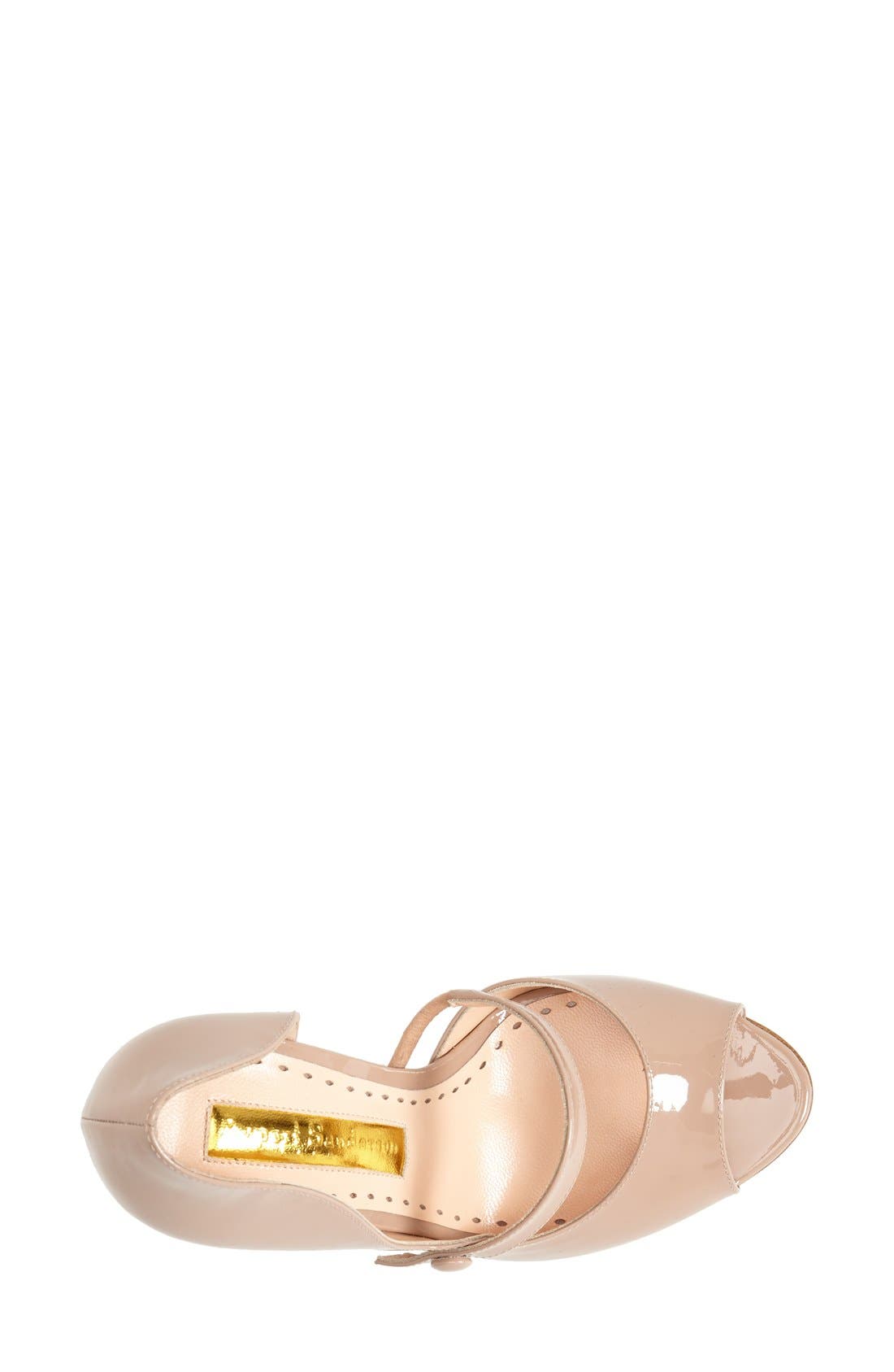 'Zelena' Mary Jane Open Toe Pump, Alternate, color, NUDE