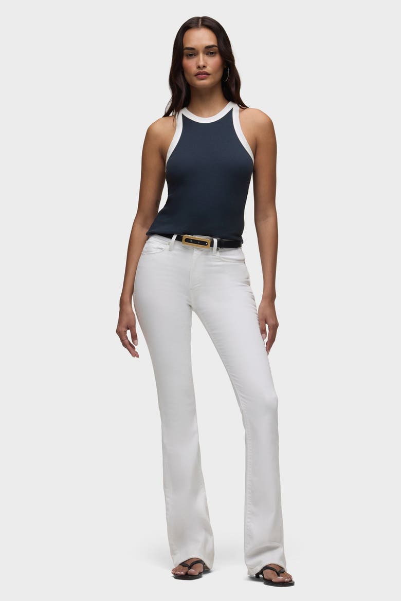 Ribbed Racer Tank, Alternate, color, NAVY/WHITE