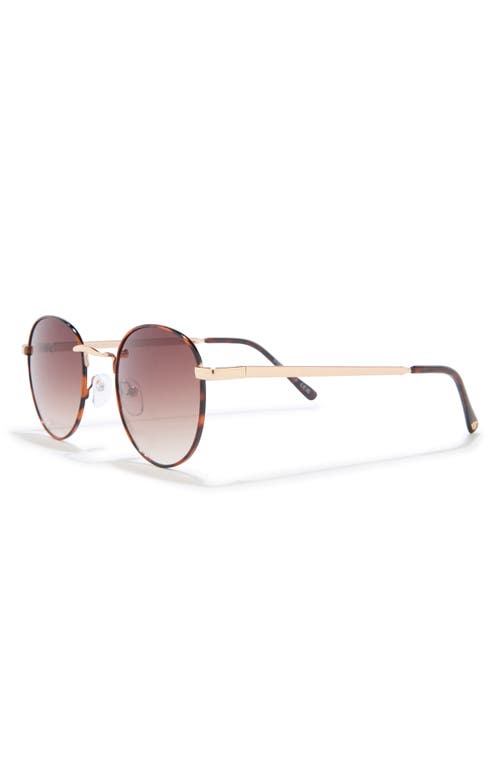 Aire Rising 48mm Small Gradient Round Sunglasses In Gold