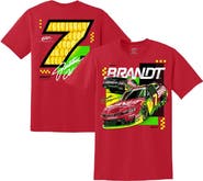 JR MOTORSPORTS OFFICIAL TEAM APPAREL Men's JR Motorsports Official Team Apparel Red Justin Allgaier Brandt Car T-Shirt