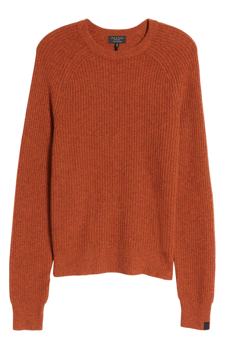 rag & bone Pierce Marled Cashmere Crewneck Sweater, Alternate, color, 