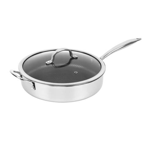 11 inch Hybrid Non-Stick Stainless Steel Deep Saute Pan