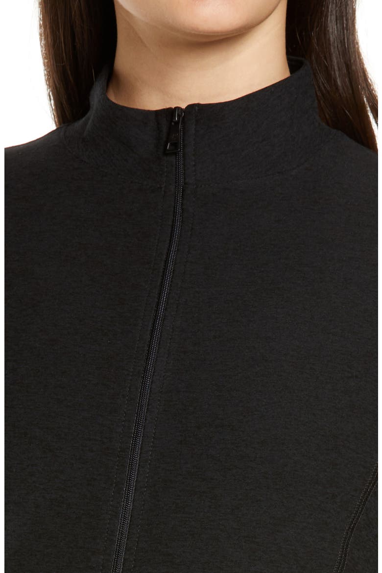 On the Go Mock Neck Jacket, Alternate, color, DARKEST NIGHT