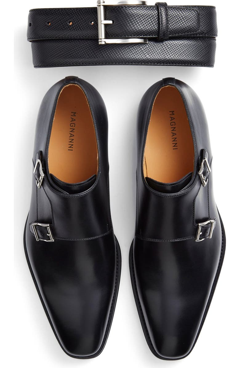 Magnanni 'Miro' Double Monk Strap Shoe, Alternate, color,