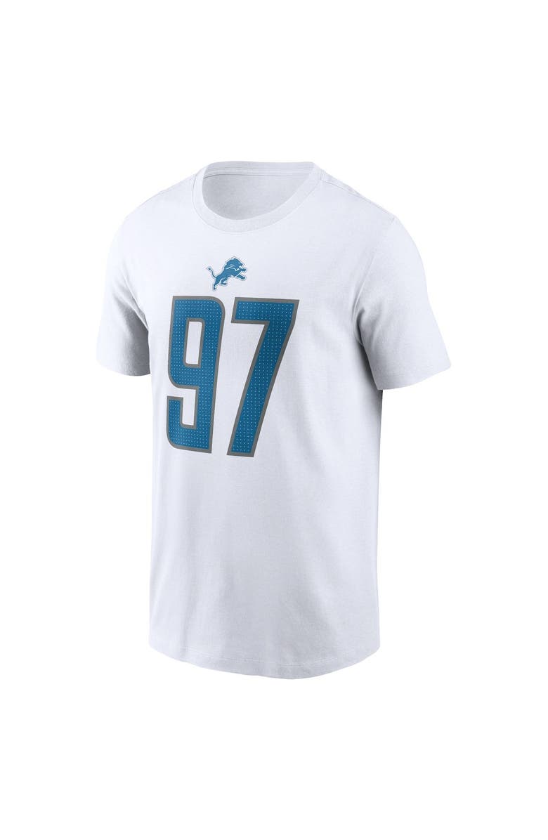 Nike Men's Nike Aidan Hutchinson White Detroit Lions Player Name & Number T-Shirt, Alternate, color, White