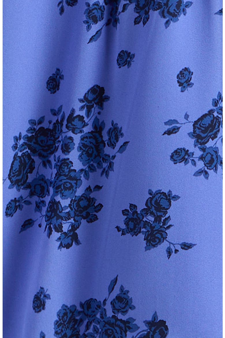 Kids' Floral Empire Waist Long Sleeve Dress, Alternate, color, BLUE BOUQUET FLORAL