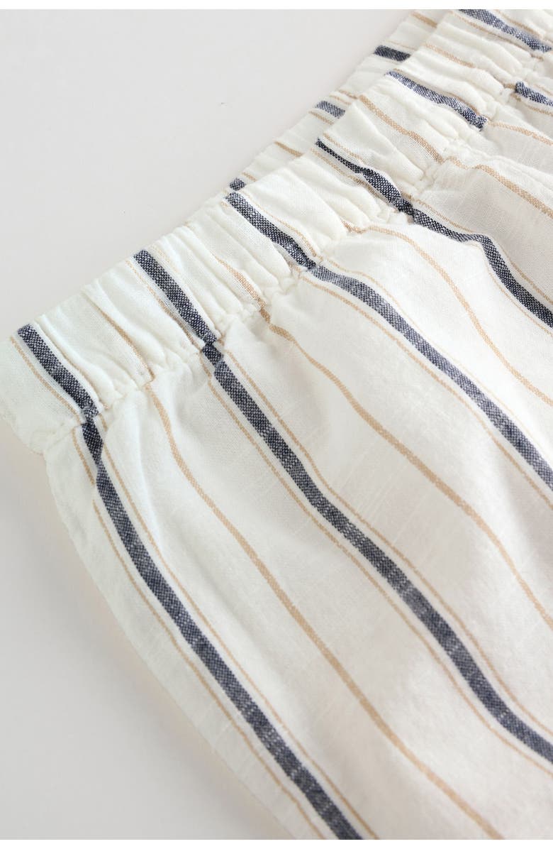 NEXT Cotton Blend Sweater & Stripe Pants Set, Alternate, color, Neutral