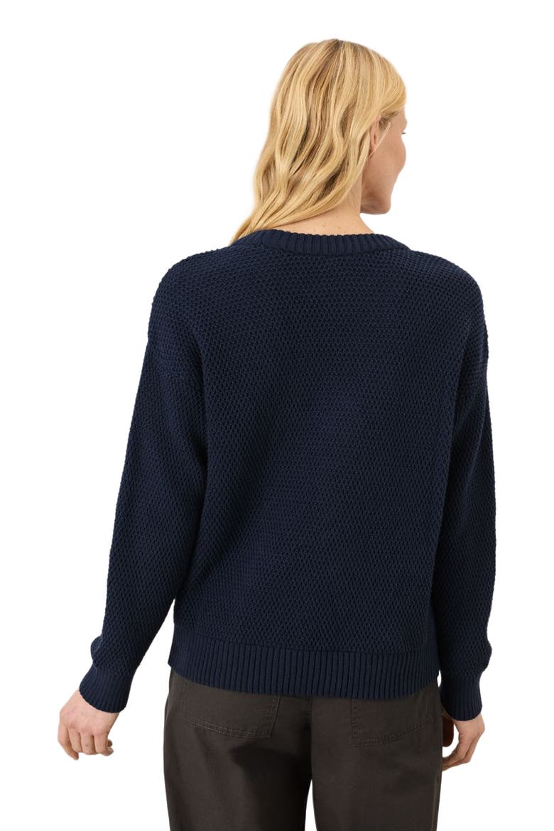 Organic Cotton Shoreline Pullover Sweater, Alternate, color, Navy
