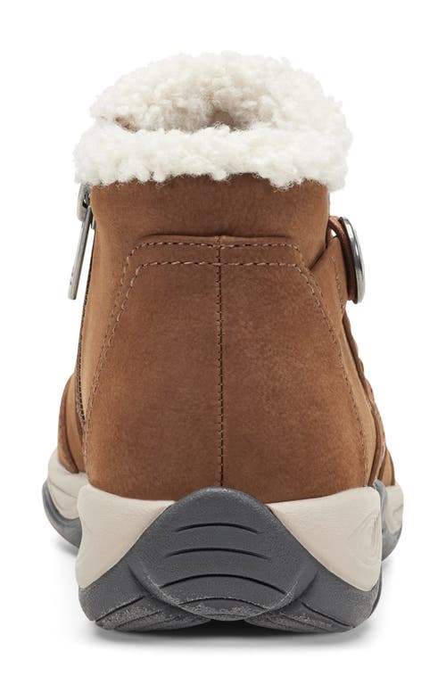 Easy Spirit Erique Water Repellent Faux Shearling Lined Bootie In Brown