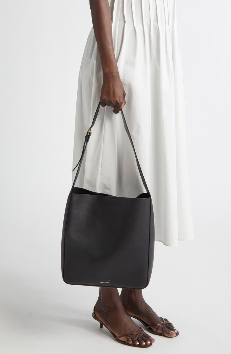 Mansur Gavriel Box Leather Tote, Alternate, color,