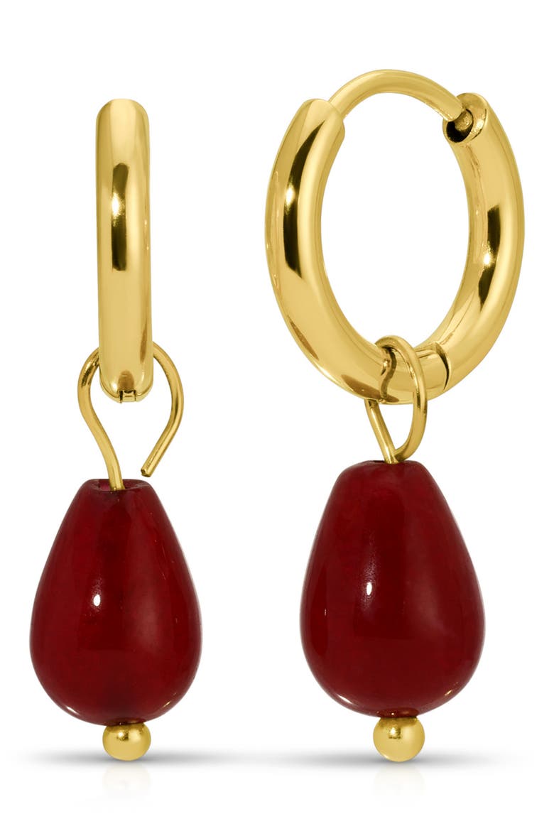 Nea Hoop Earrings, Main, color, GOLD
