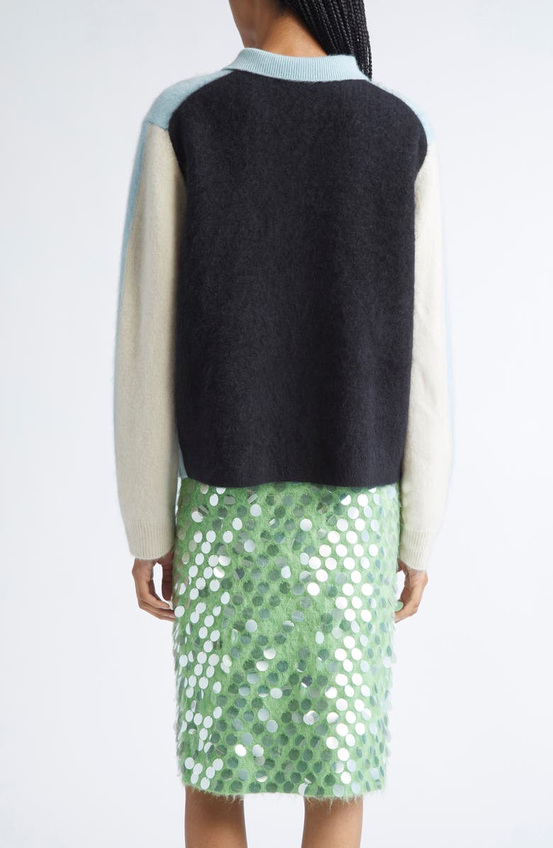 ZANKOV Andrew Merino Wool & Cashmere Cardigan, Alternate, color, Hortensia