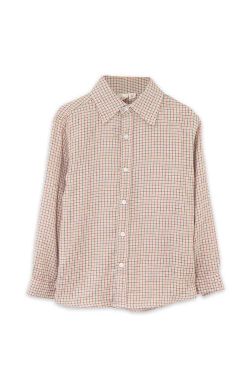 Beet World Boys Collar Shirt In Beige