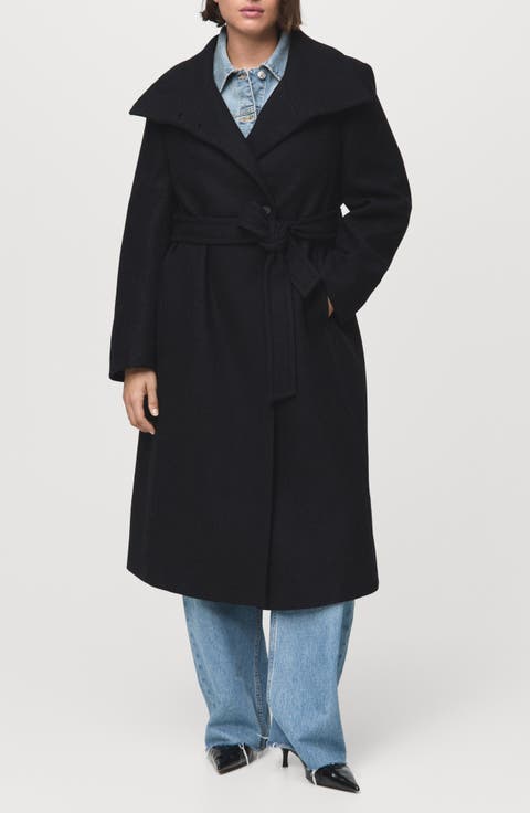 Manteco Virgin Wool Blend Coat (Regular & Plus)