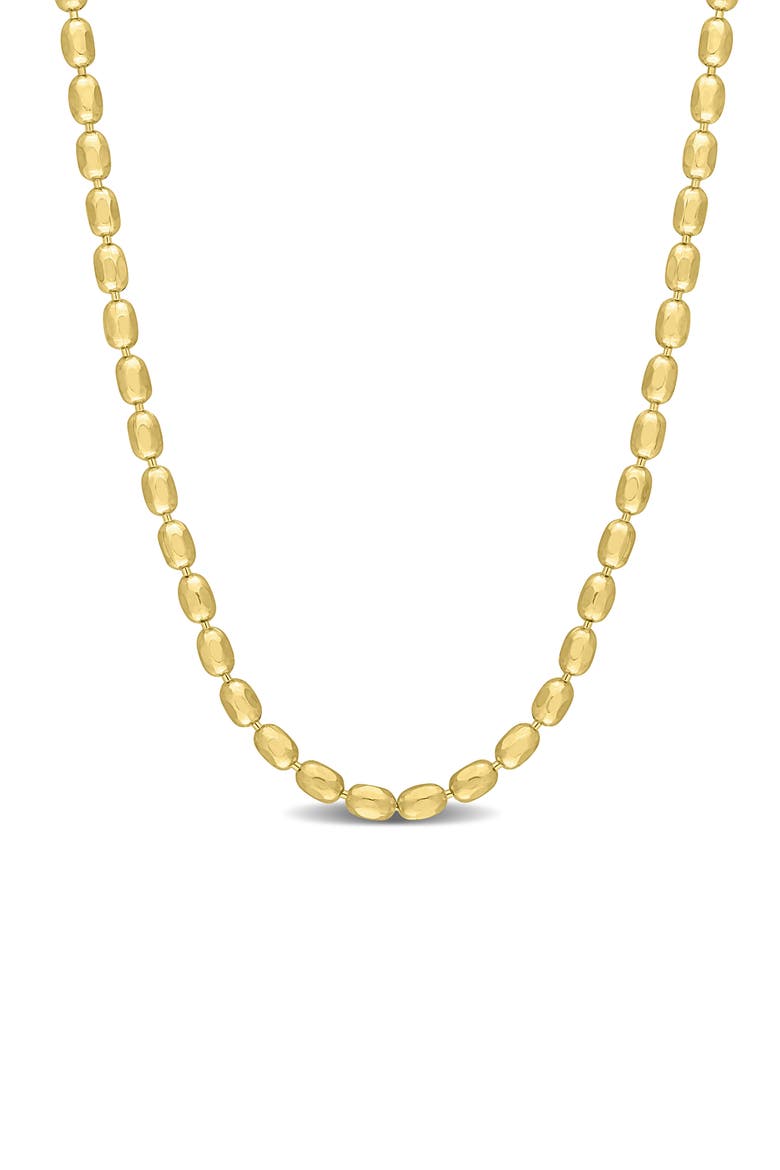 1.8mm Oval Ball Chain Necklace, Main, color, GOLD