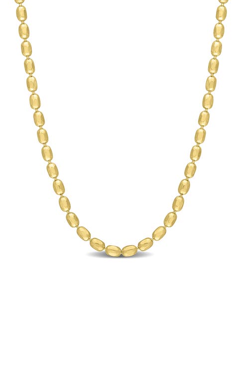 1.8mm Oval Ball Chain Necklace