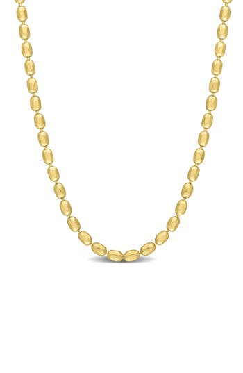 Delmar 1.8mm Oval Ball Chain Necklace In Gold