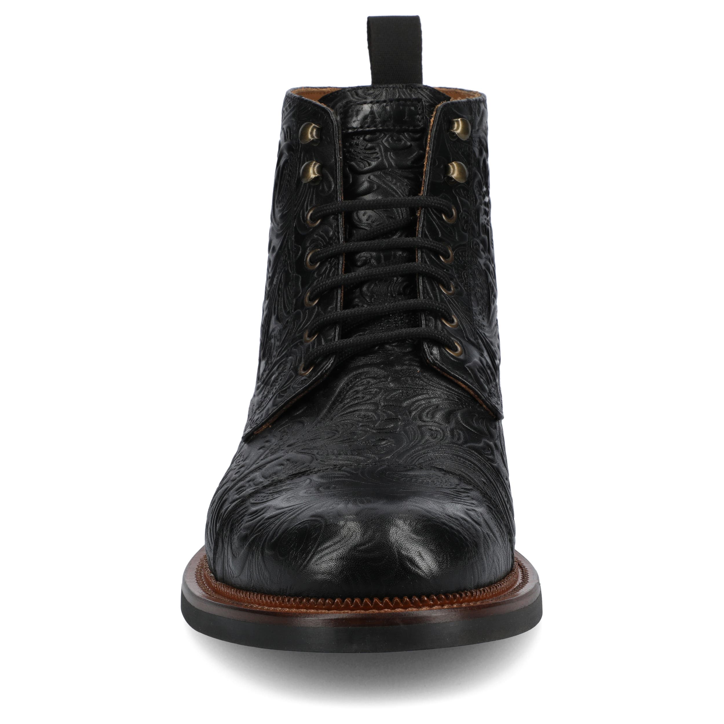 TAFT Men's Rome Dress Boot, Alternate, color, Black Floral