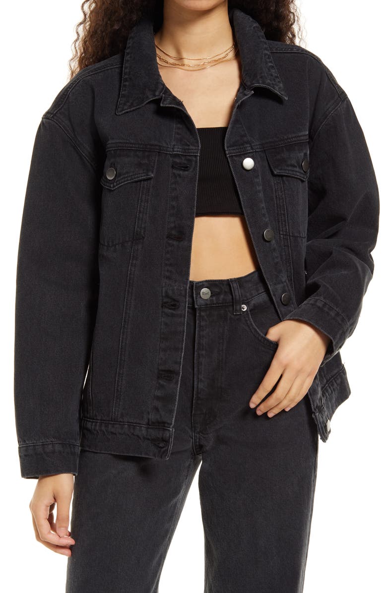 Nordstrom Cristina Martinez Gender Inclusive Oversize Denim Jacket, Main, color,
