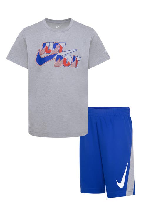 Drop Dri-FIT Tee & Shorts Set (Little Boys)