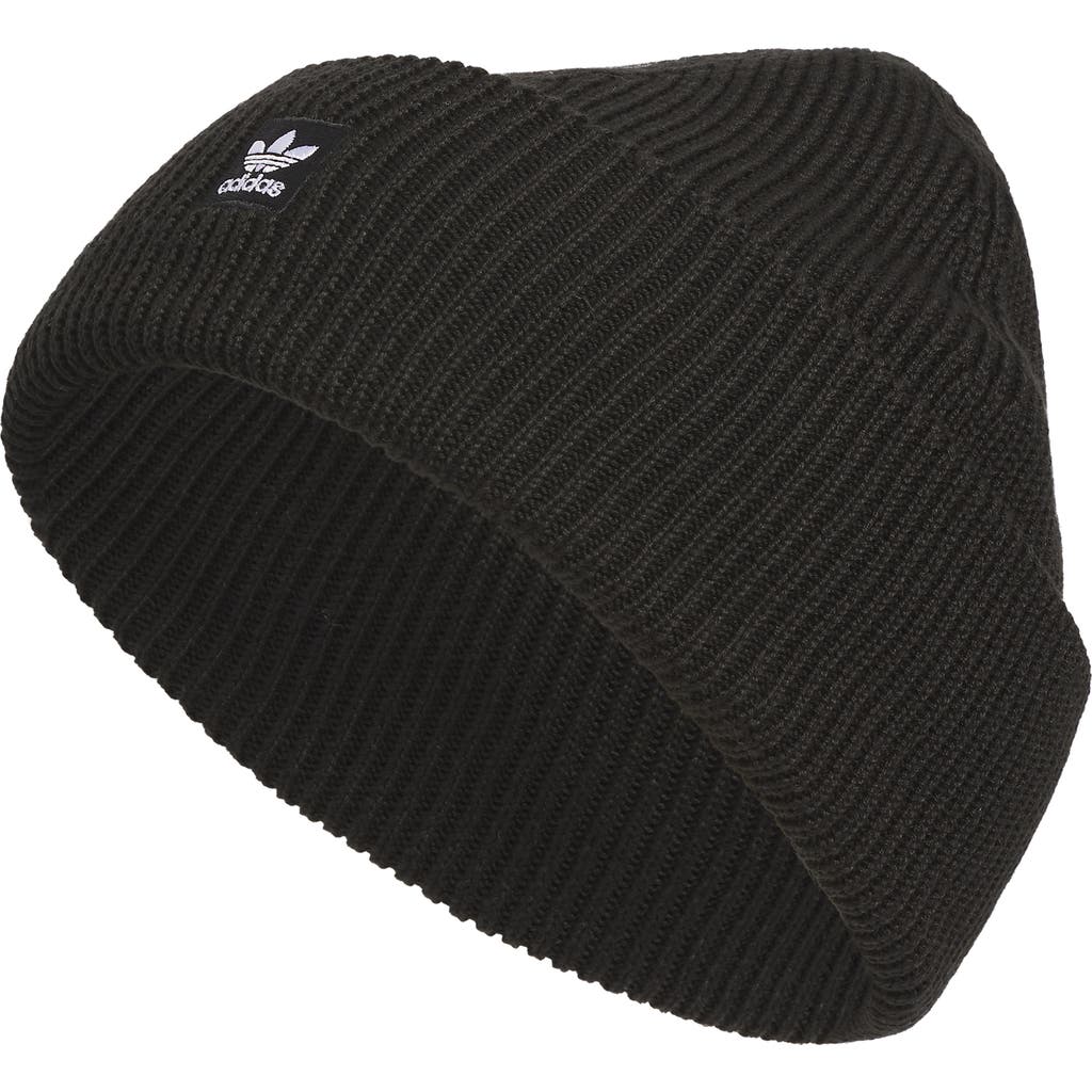 Adidas Originals Adidas Terrace Ribbd Beanie In Black/white