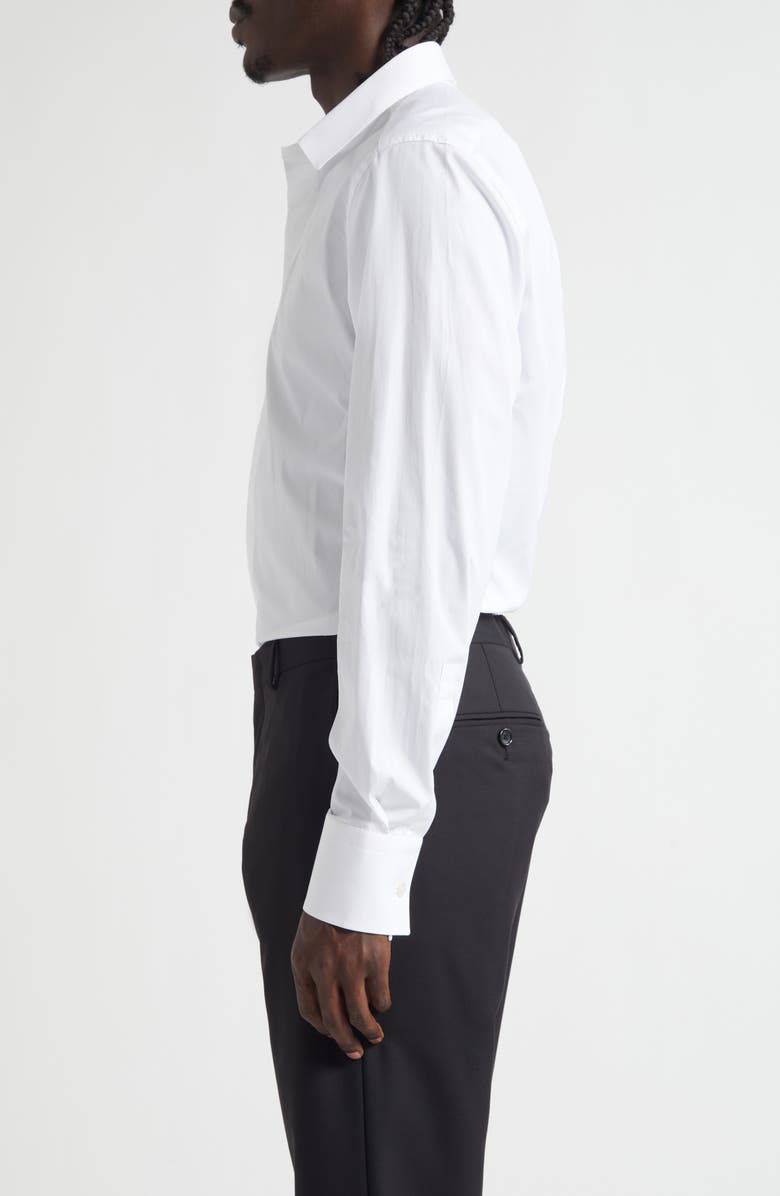 TOM FORD Classic Fit Cotton Poplin Button-Up Shirt, Alternate, color, Waa Optical White