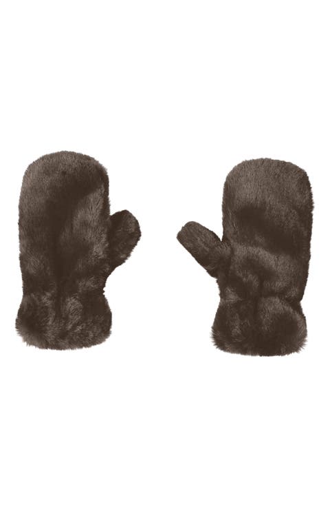 Cozy Faux Fur Mittens